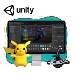 Мир игр на Unity 2D на популярном движке + AI-помощники - КИБЕРшкола программирования для детей, компьютерные курсы для школьников, начинающих и подростков - KIBERone г. Мытищи