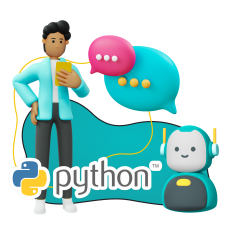 Умный чат-бот на Python - КИБЕРшкола программирования для детей, компьютерные курсы для школьников, начинающих и подростков - KIBERone г. Мытищи