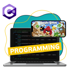Программирование на C#. Удивительный мир 2D-игр - КИБЕРшкола программирования для детей, компьютерные курсы для школьников, начинающих и подростков - KIBERone г. Мытищи