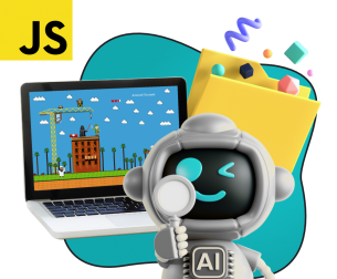 Язык программирования JavaScript + AI. Проектное обучение + геймификация + AI-помощники - КИБЕРшкола программирования для детей, компьютерные курсы для школьников, начинающих и подростков - KIBERone г. Мытищи